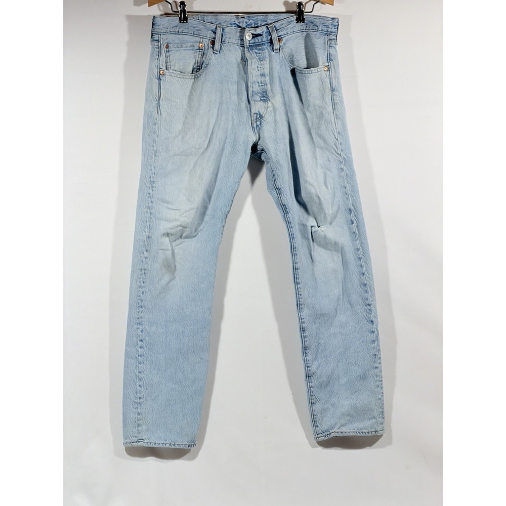 Levis 501S Jeans Mens 33x30 Blue Button Fly Heritage Workwear Denim Style